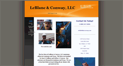 Desktop Screenshot of leblancconway.com